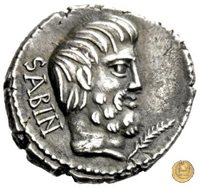 344/1 - denario L. Titurius Sabinus 89 BC (Roma)