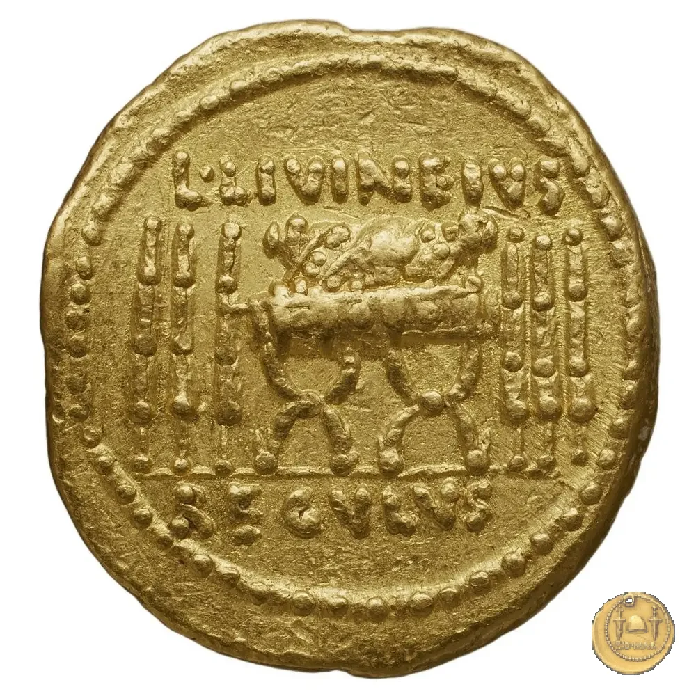 494/26 - aureo L. Livineius Regulus 42&nbsp;BC (Roma)
