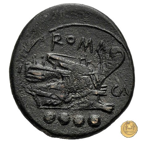 100/3 - triente 209-208 BC (Canusium)