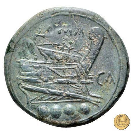 100/3 - triente 209-208 BC (Canusium)