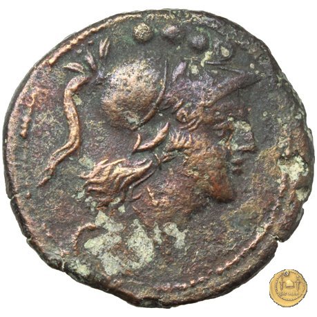 100/3 - triente 209-208 BC (Canusium)