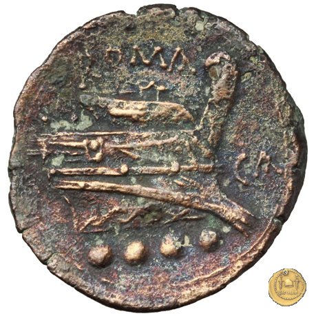 100/3 - triente 209-208 BC (Canusium)