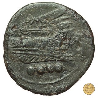 100/3 - triente 209-208 a.C. (Canusium)