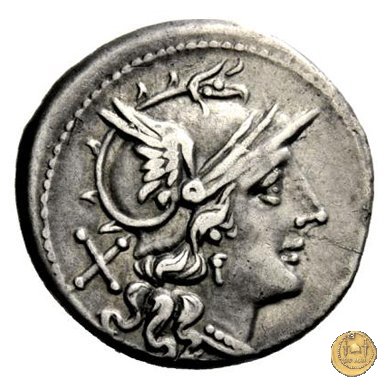 114/1 - rostro di nave (rostrum tridens) 206-195 BC (Roma)