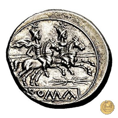 119/2 - fulmine (thunderbolt) 206-195 BC (Roma)