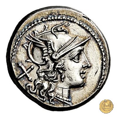 119/2 - fulmine (thunderbolt) 206-195 BC (Roma)