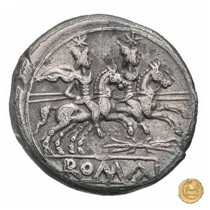 119/2 - fulmine (thunderbolt) 206-195 BC (Roma)