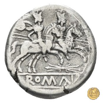 119/2 - fulmine (thunderbolt) 206-195 BC (Roma)