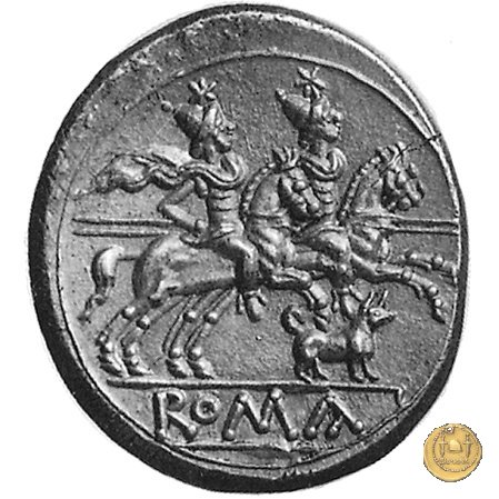 122/2 - cane (dog) 206-195 BC (Roma)