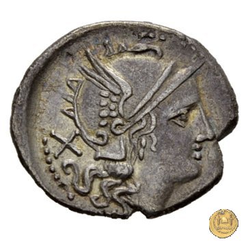 125/1 - denario Q. Lutatius Catulus (o Cerco) 206-200 BC