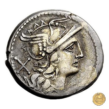 134/1 - denario L. Plautius Hypsaeus 194-190 BC (Roma)