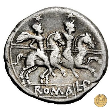 134/1 - denario L. Plautius Hypsaeus 194-190 BC (Roma)