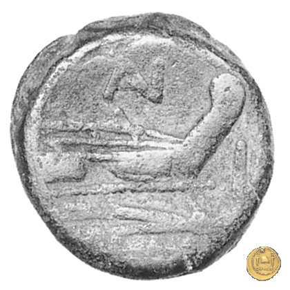 136/2 - asse Aurelius 194-190 BC (Roma)