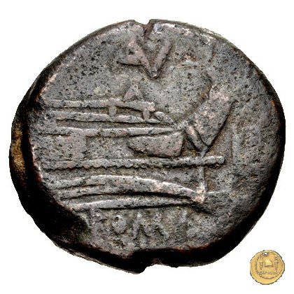 136/2 - asse Aurelius 194-190 BC (Roma)