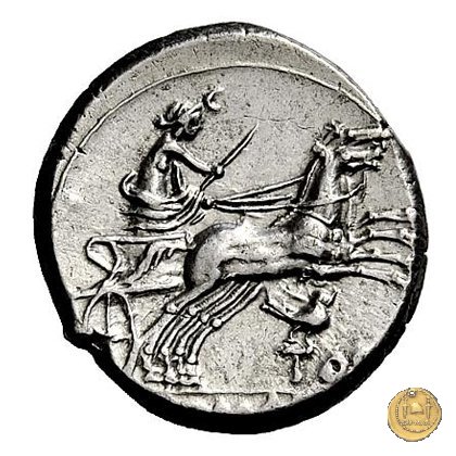 141/1 - Roma / Luna - uccellino e TOD (bird e TOD) 189-180 a.C. (Roma)