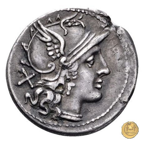 141/1 - Roma / Luna - uccellino e TOD (bird e TOD) 189-180 BC (Roma)