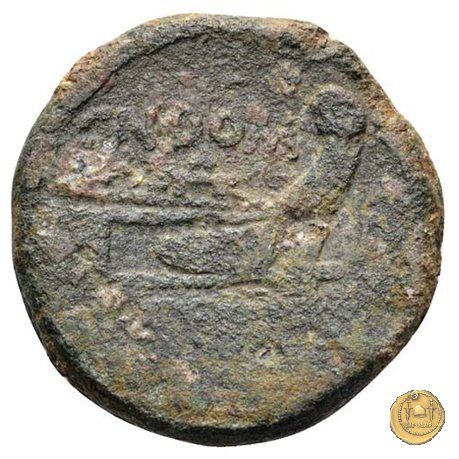 147/2 - asse Cn. Domitius Cn.f.L.n. Ahenobarbus 189-180 BC (Roma)