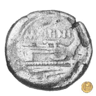 150/3 - triente M. Titinius 189-180 BC (Roma)