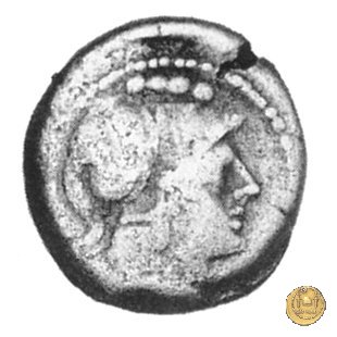 150/3 - triente M. Titinius 189-180 BC (Roma)