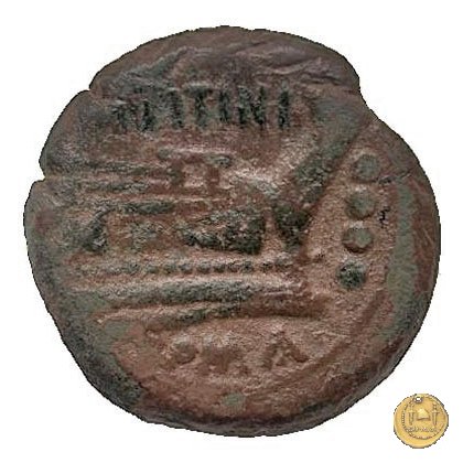 150/3 - triente M. Titinius 189-180 BC (Roma)