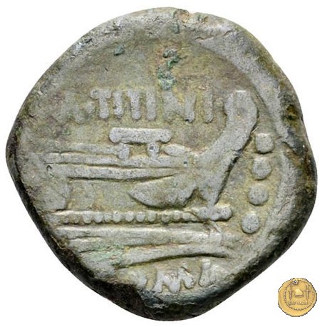 150/3 - triente M. Titinius 189-180 BC (Roma)