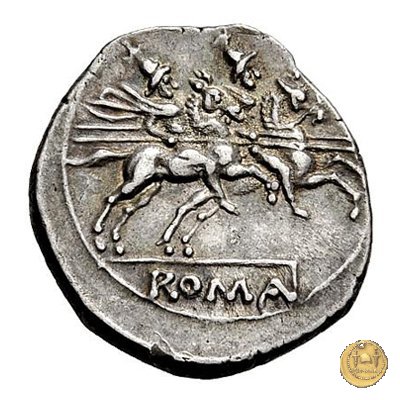 152/1 - denario Sex. Quinctilius 189-180 BC (Roma)