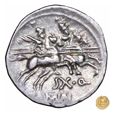 152/1 - denario Sex. Quinctilius 189-180 BC (Roma)