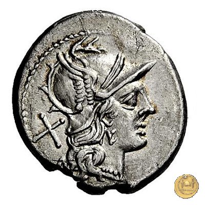 153/1 - denario Cn. Calpurnius Piso 189-180 a.C. (Roma)
