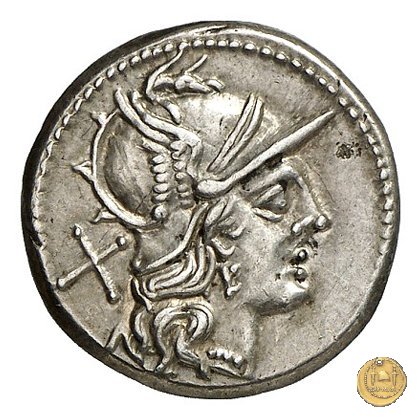 153/1 - denario Cn. Calpurnius Piso 189-180 BC (Roma)