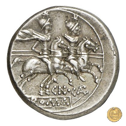 153/1 - denario Cn. Calpurnius Piso 189-180 BC (Roma)
