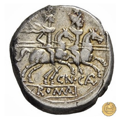 153/1 - denario Cn. Calpurnius Piso 189-180 BC (Roma)