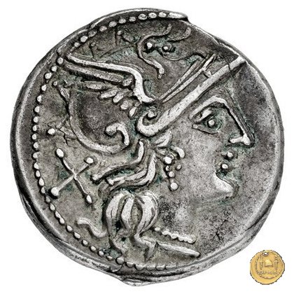 154/1 - denario L. Coelius 189-180 BC (Roma)