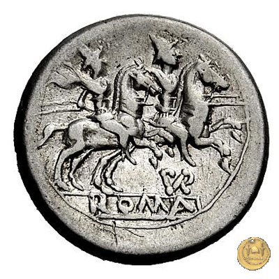 155/1 - denario Furius Purpureo 179-170 BC (Roma)