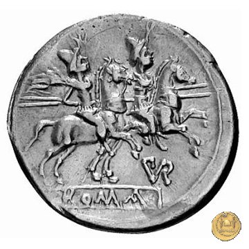 155/1 - denario Furius Purpureo 179-170 BC (Roma)