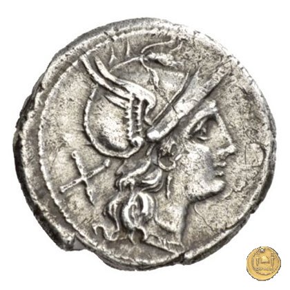 155/1 - denario Furius Purpureo 179-170 BC (Roma)
