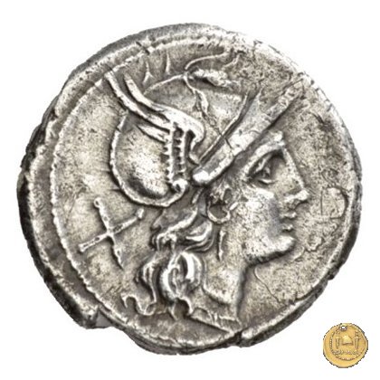 155/1 - denario Furius Purpureo 179-170 BC (Roma)