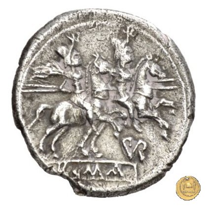 155/1 - denario Furius Purpureo 179-170 BC (Roma)