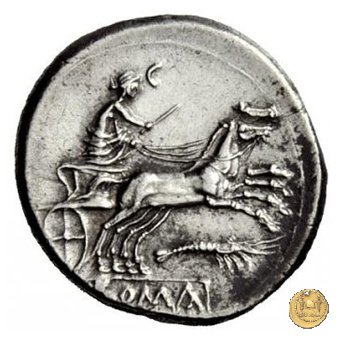 156/1 - Roma / Luna - gambero (prawn) 179-170 BC (Roma)