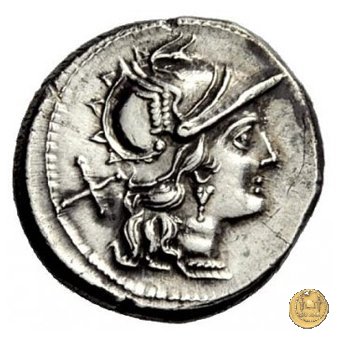 156/1 - Roma / Luna - gambero (prawn) 179-170 BC (Roma)