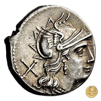 156/1 - Roma / Luna - gambero (prawn) 179-170 BC (Roma)