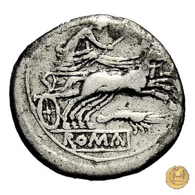 156/2 - Roma / Luna - gambero (prawn) 179-170 BC (Roma)