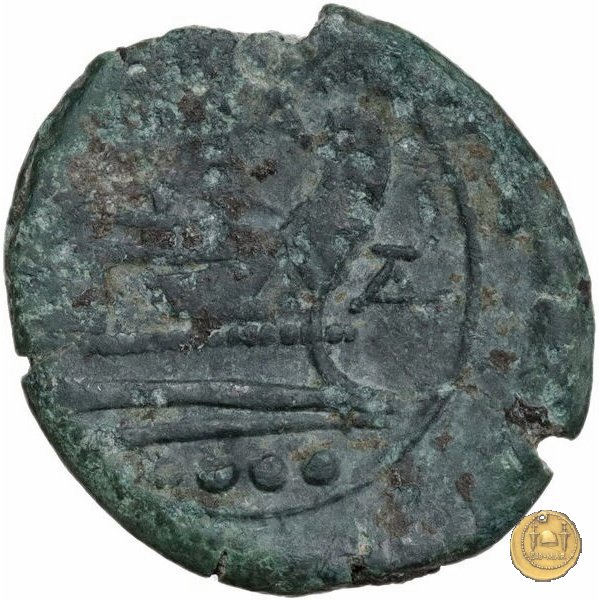 161/4 - triente P. Iuventius Thalna 179-170 BC (Roma)