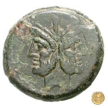 173/1 - asse C. Cluvius Saxula 169-158 BC (Roma)