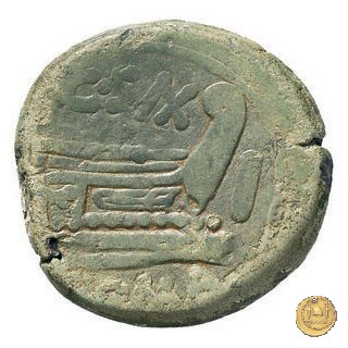 173/1 - asse C. Cluvius Saxula 169-158 BC (Roma)