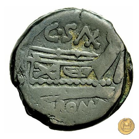 173/1 - asse C. Cluvius Saxula 169-158 BC (Roma)