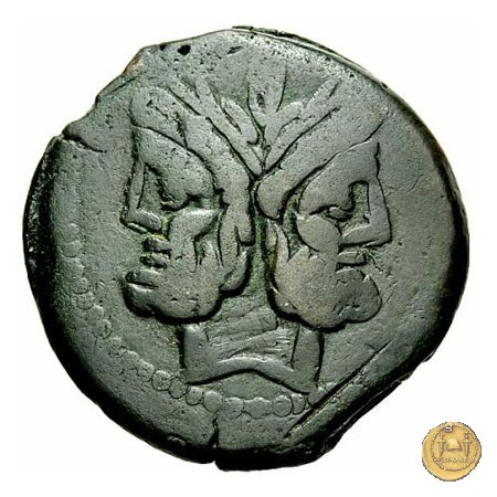 173/1 - asse C. Cluvius Saxula 169-158 BC (Roma)