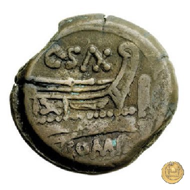 173/1 - asse C. Cluvius Saxula 169-158 BC (Roma)