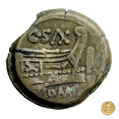 173/1 - asse C. Cluvius Saxula 169-158 BC (Roma)