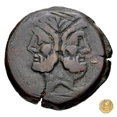 173/1 - asse C. Cluvius Saxula 169-158 BC (Roma)