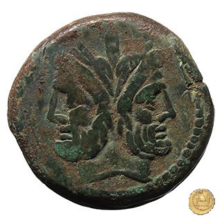 173/1 - asse C. Cluvius Saxula 169-158 BC (Roma)